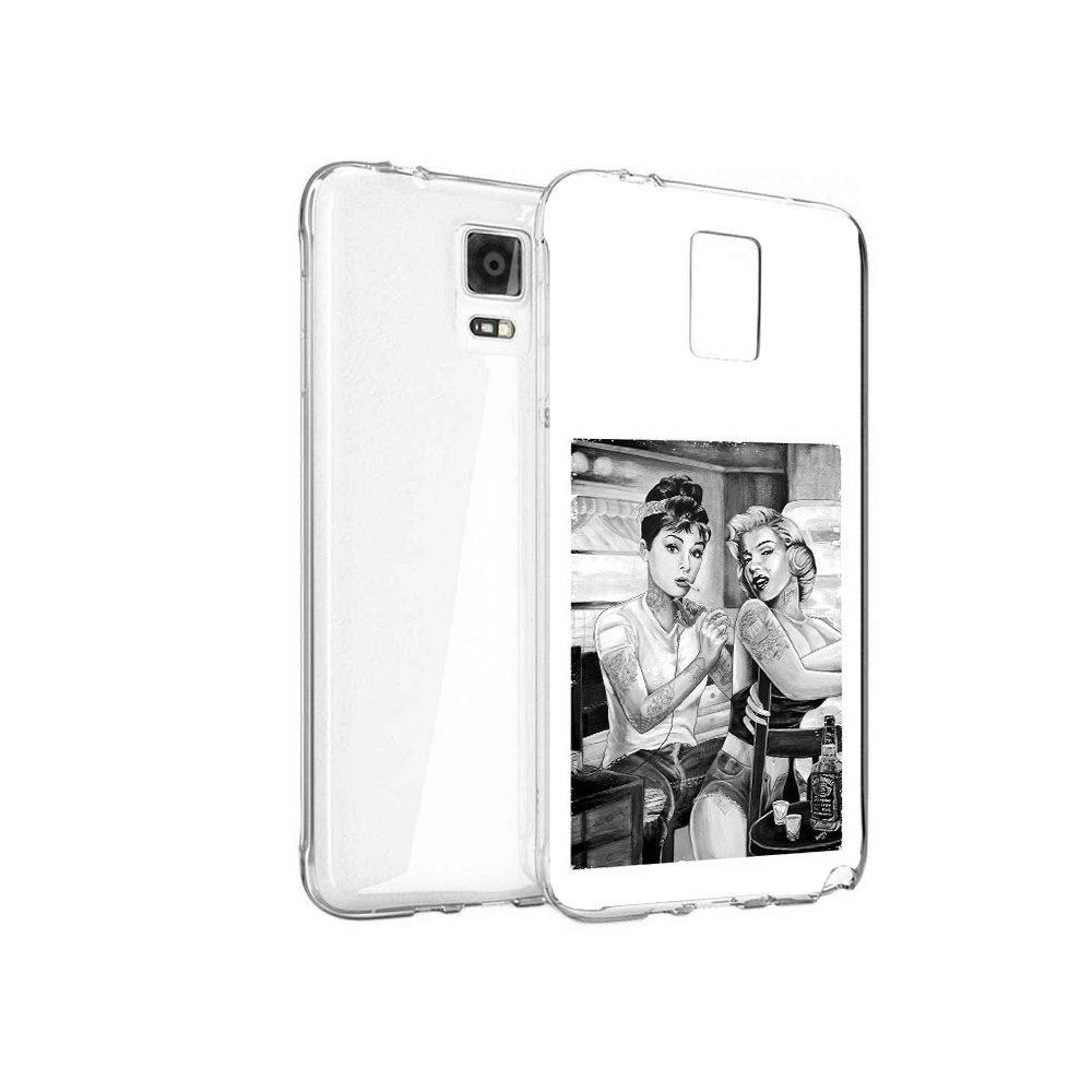 

Чехол MyPads Tocco для Samsung Galaxy Note 4 тату мастер, Прозрачный, Tocco
