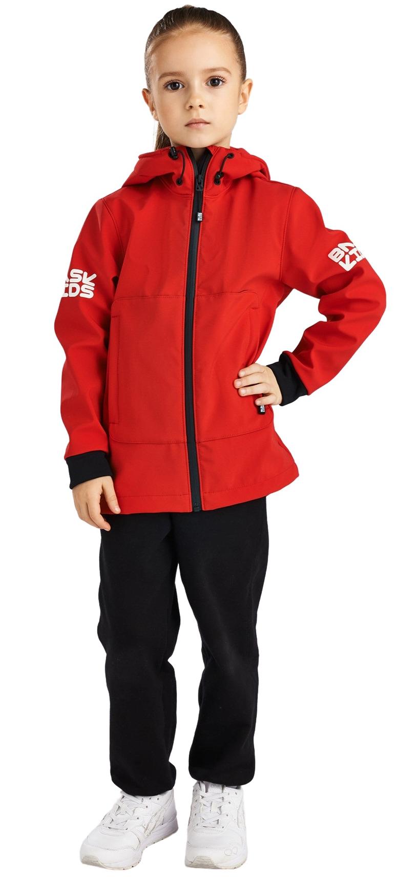 Куртка детская Bask Softshell Bruni, цвет красный, 104