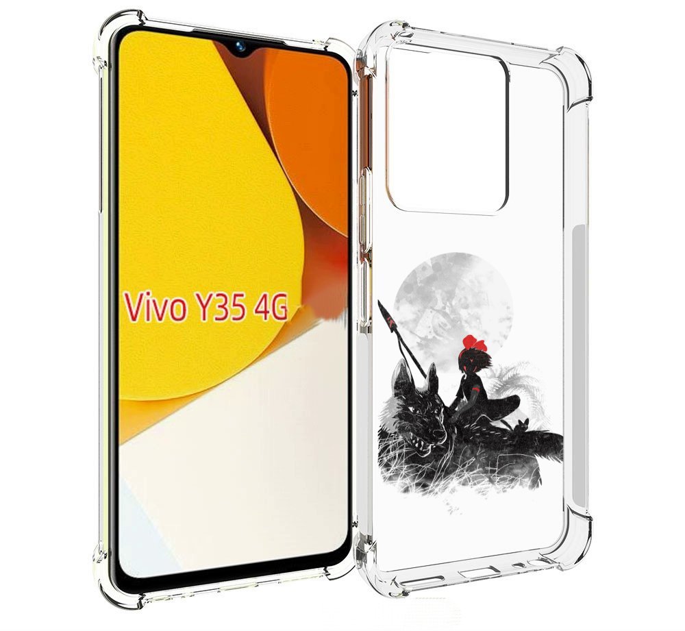 

Чехол MyPads мононоке для Vivo Y35 4G 2022 / Vivo Y22, Прозрачный, Tocco