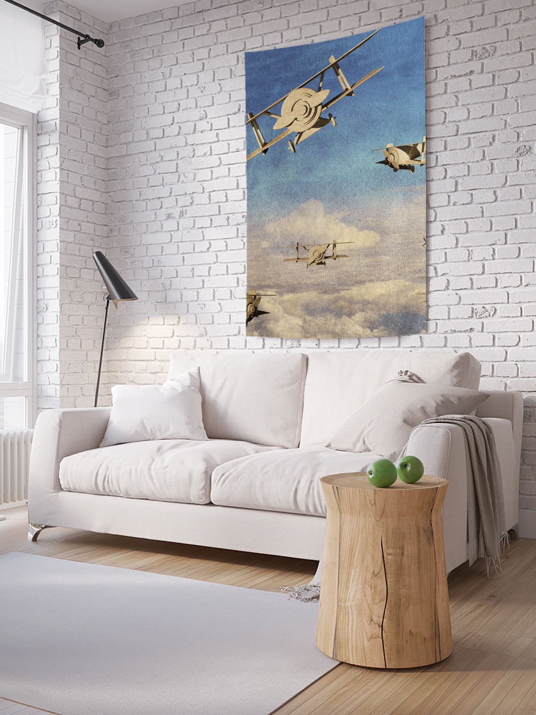 

Вертикальное фотопанно на стену JoyArty Макет биплана 150x200 см, Макет биплана