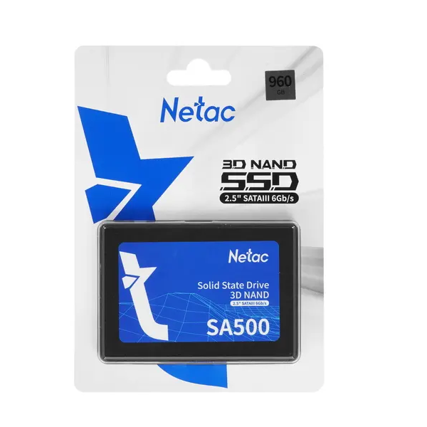

SSD накопитель Netac SA500 2.5" 960 ГБ (NT01SA500-960-S3X), SA500