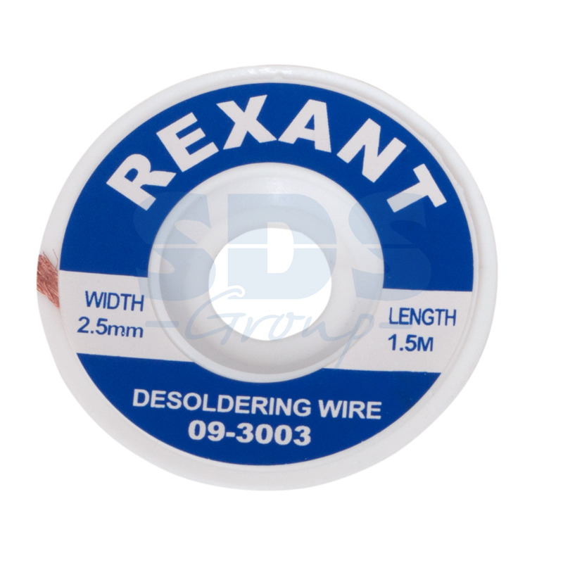 

Удаление припоя Rexant 09-3003 Медная лента для удаления припоя (1 штука), 09-3003 Медная лента для удаления припоя (1 штука)