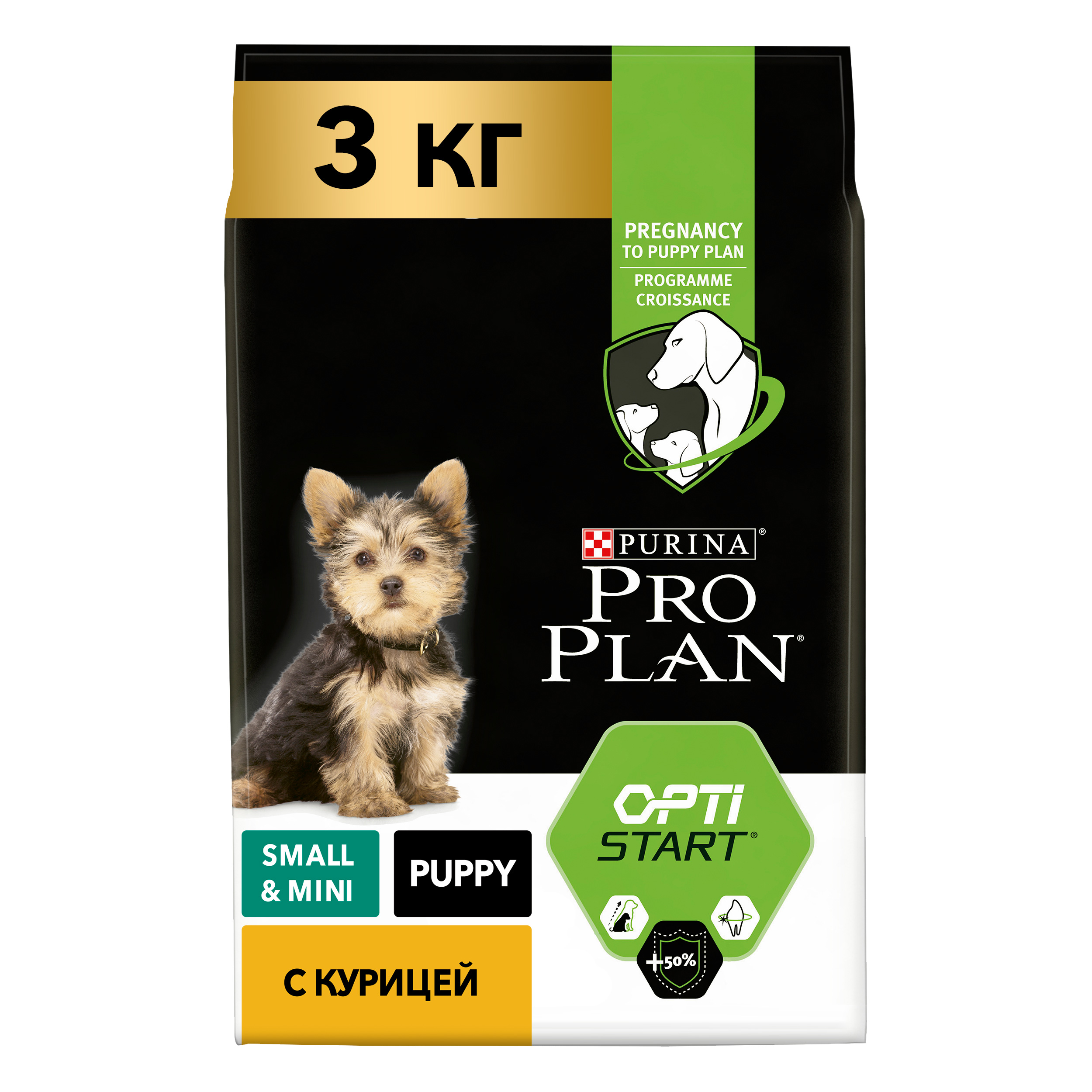 фото Сухой корм для щенков pro plan optistart small & mini puppy, для мелких пород, курица, 3кг