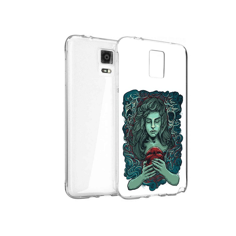 

Чехол MyPads Tocco для Samsung Galaxy Note 4 спящая девушка, Прозрачный, Tocco
