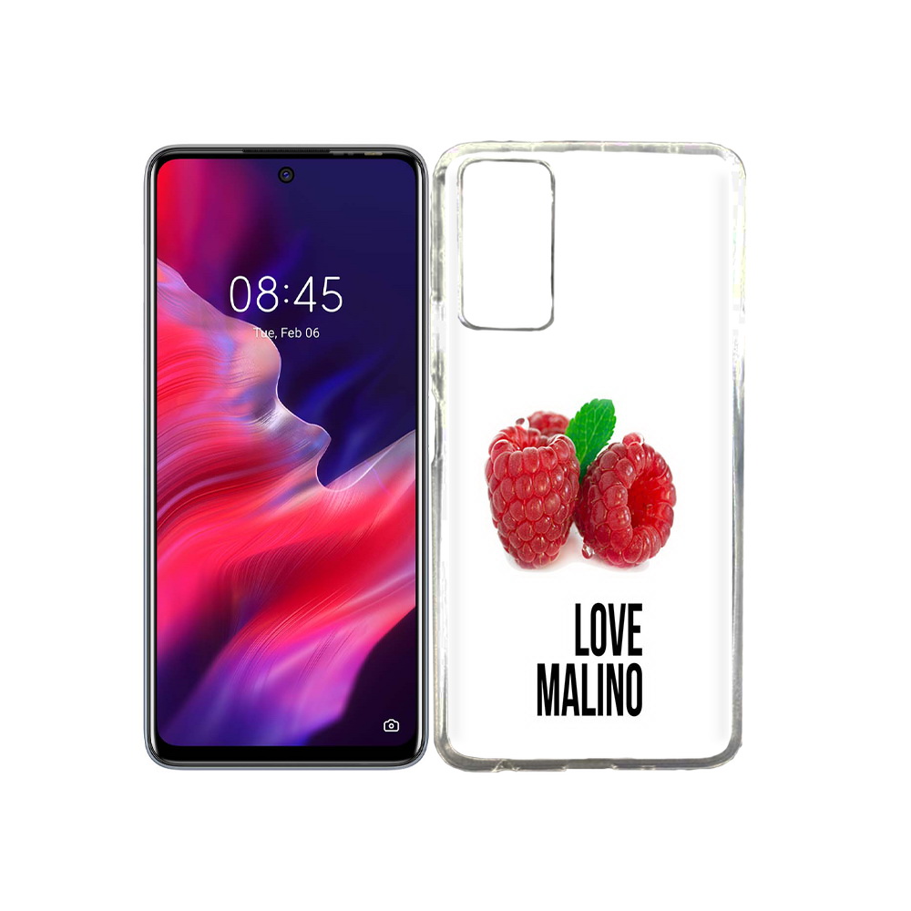 

Чехол MyPads Tocco для Tecno Pova 2 Бренд лове малино, Прозрачный, Tocco