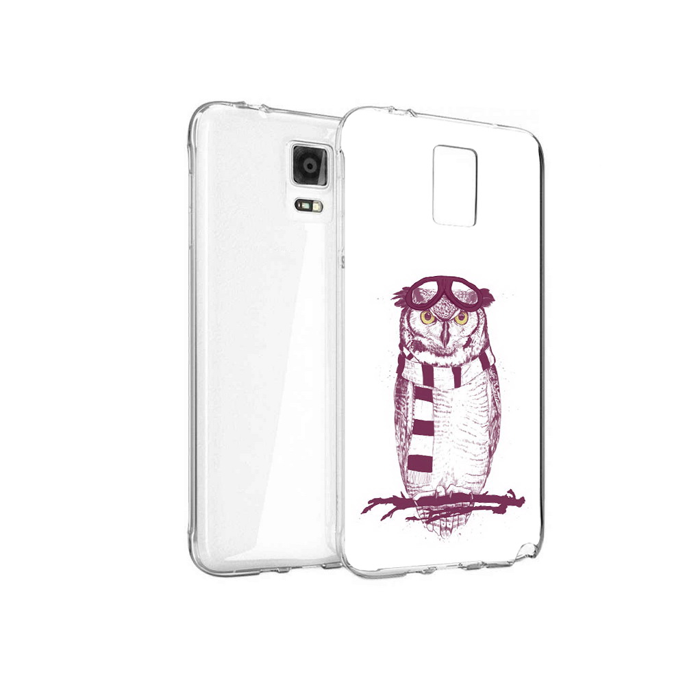 

Чехол MyPads Tocco для Samsung Galaxy Note 4 сова-летчик, Прозрачный, Tocco