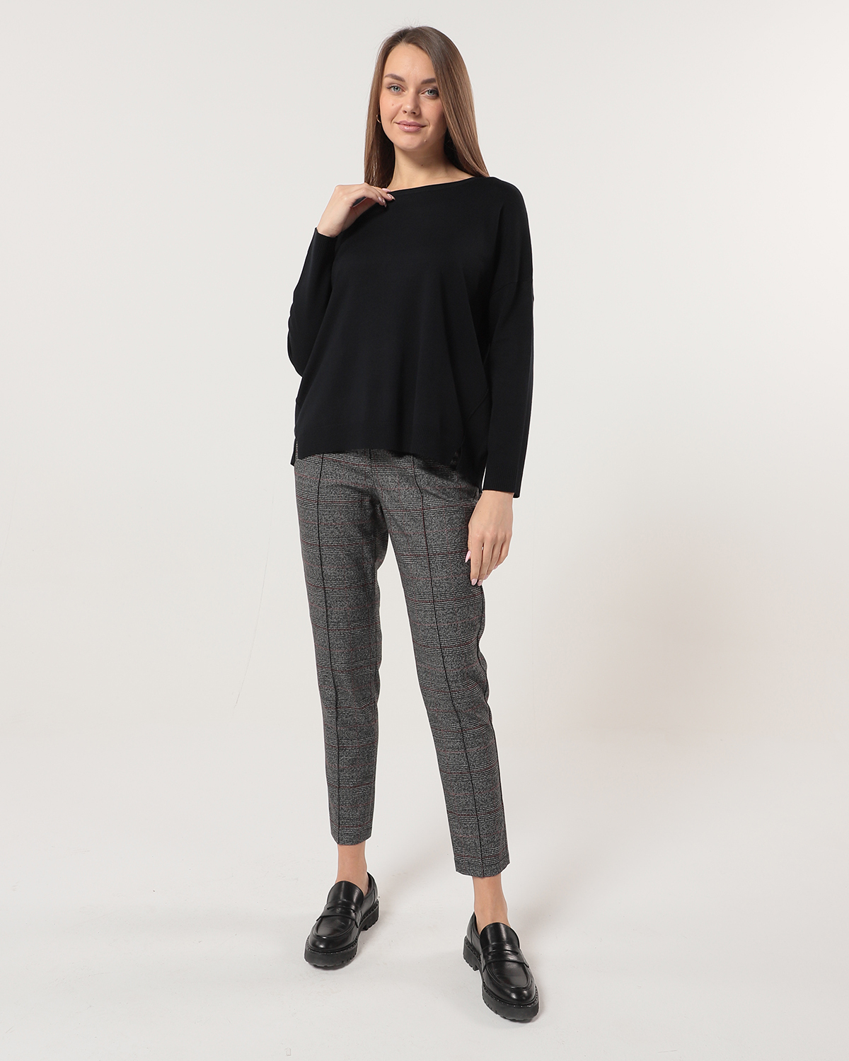 

Брюки женские Gerry Weber 522105-66322-1117- черные 44, 522105-66322-1117-