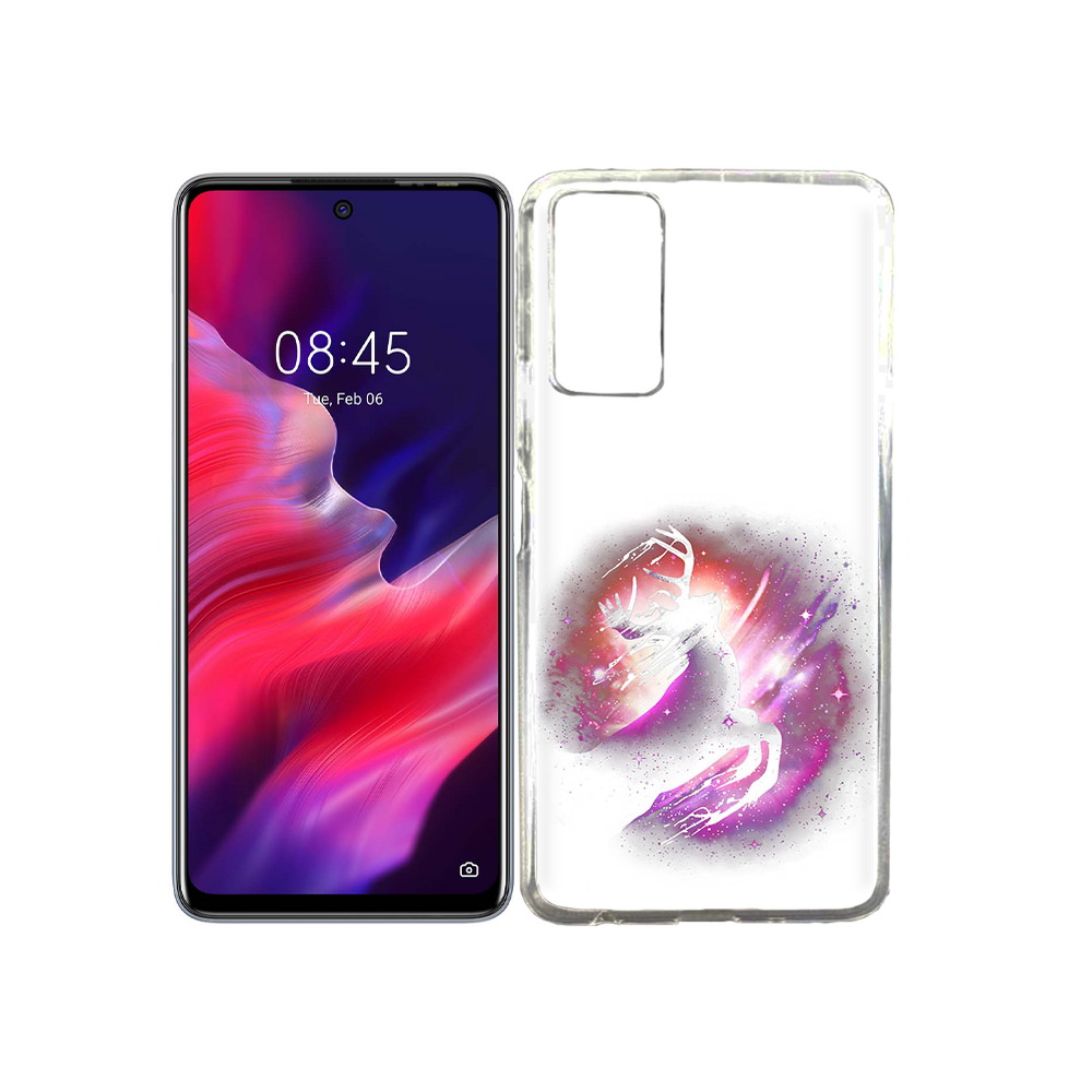 

Чехол MyPads Tocco для Tecno Pova 2 звездный олень, Прозрачный, Tocco
