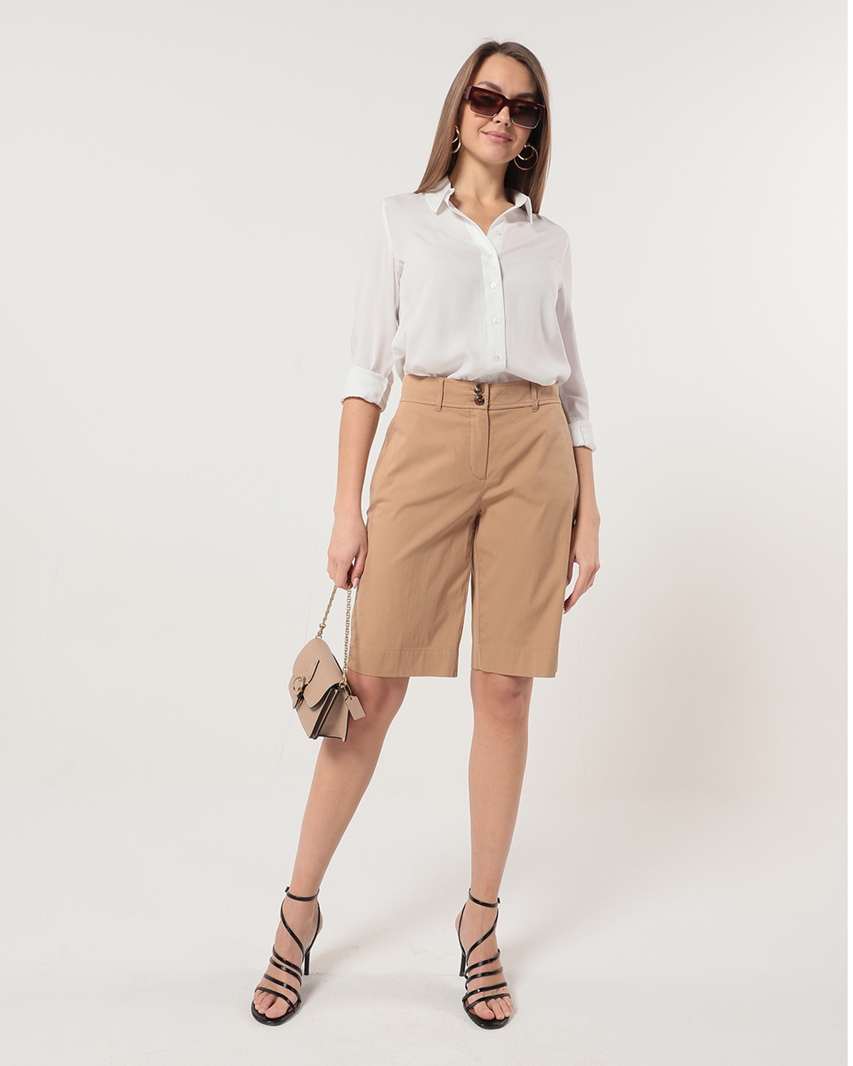 

Шорты женские Gerry Weber 520032-31294-90511 белые 42, 520032-31294-90511