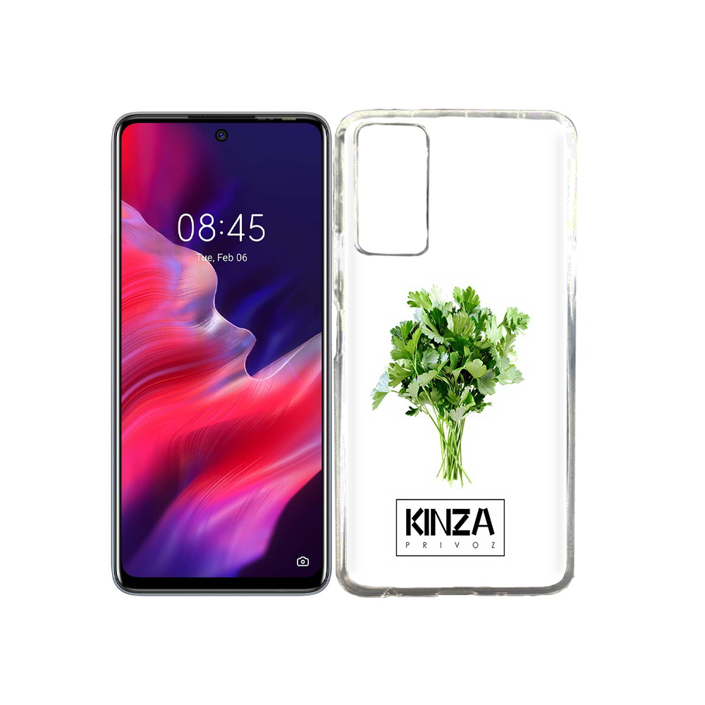 

Чехол MyPads Tocco для Tecno Pova 2 Бренд Кинза, Прозрачный, Tocco