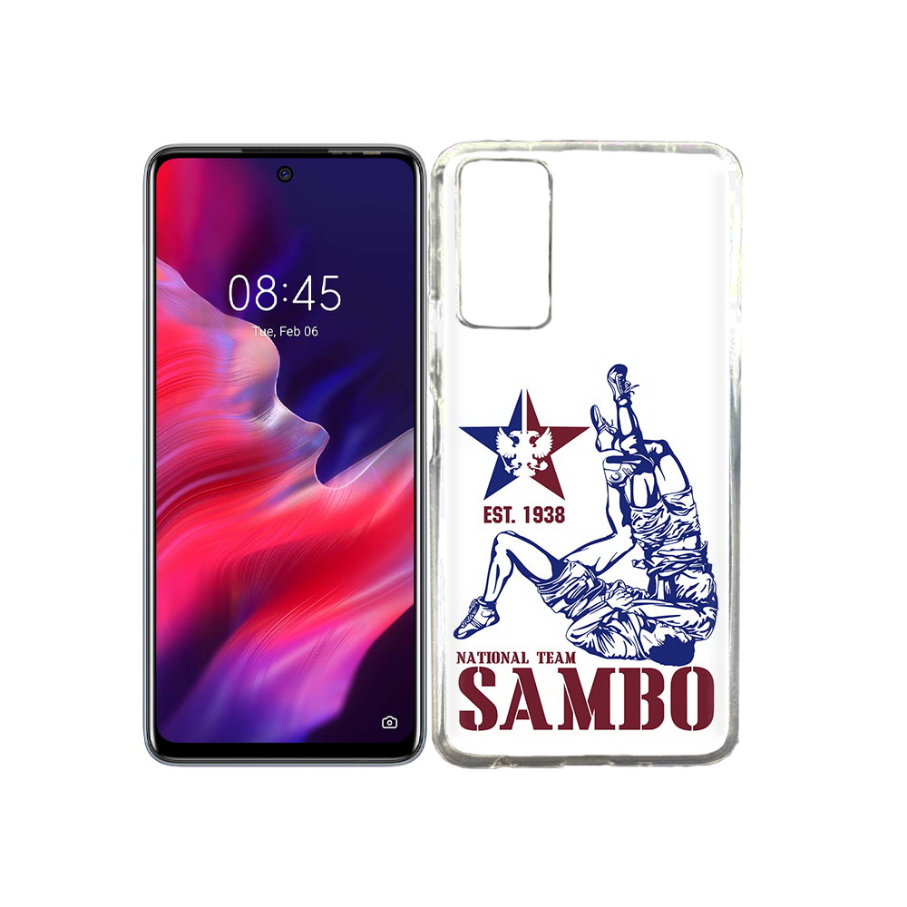 

Чехол MyPads Tocco для Tecno Pova 2 единоборства самбо, Прозрачный, Tocco