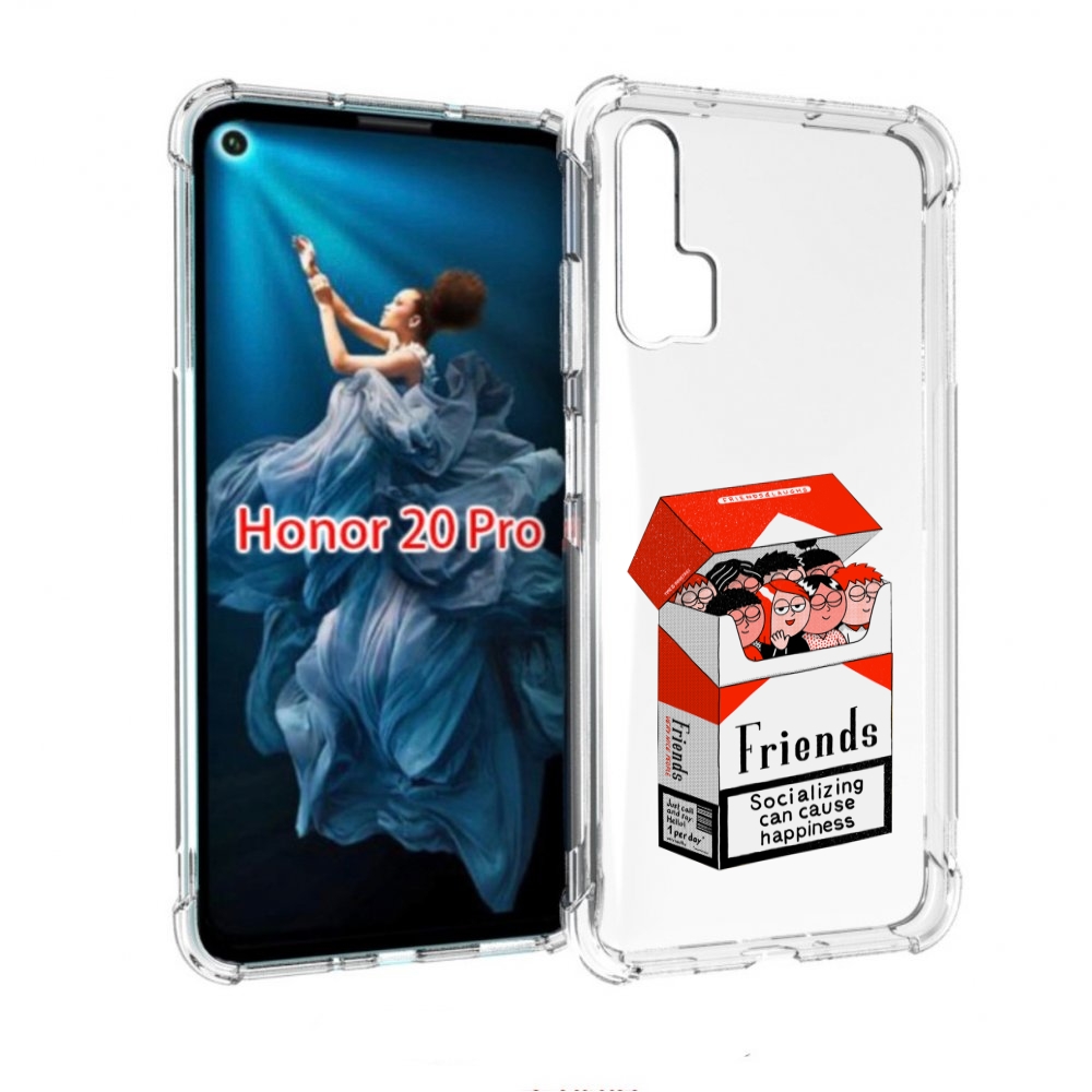 

Чехол бампер MyPads друзья для Honor 20 Pro противоударный, Прозрачный, Tocco