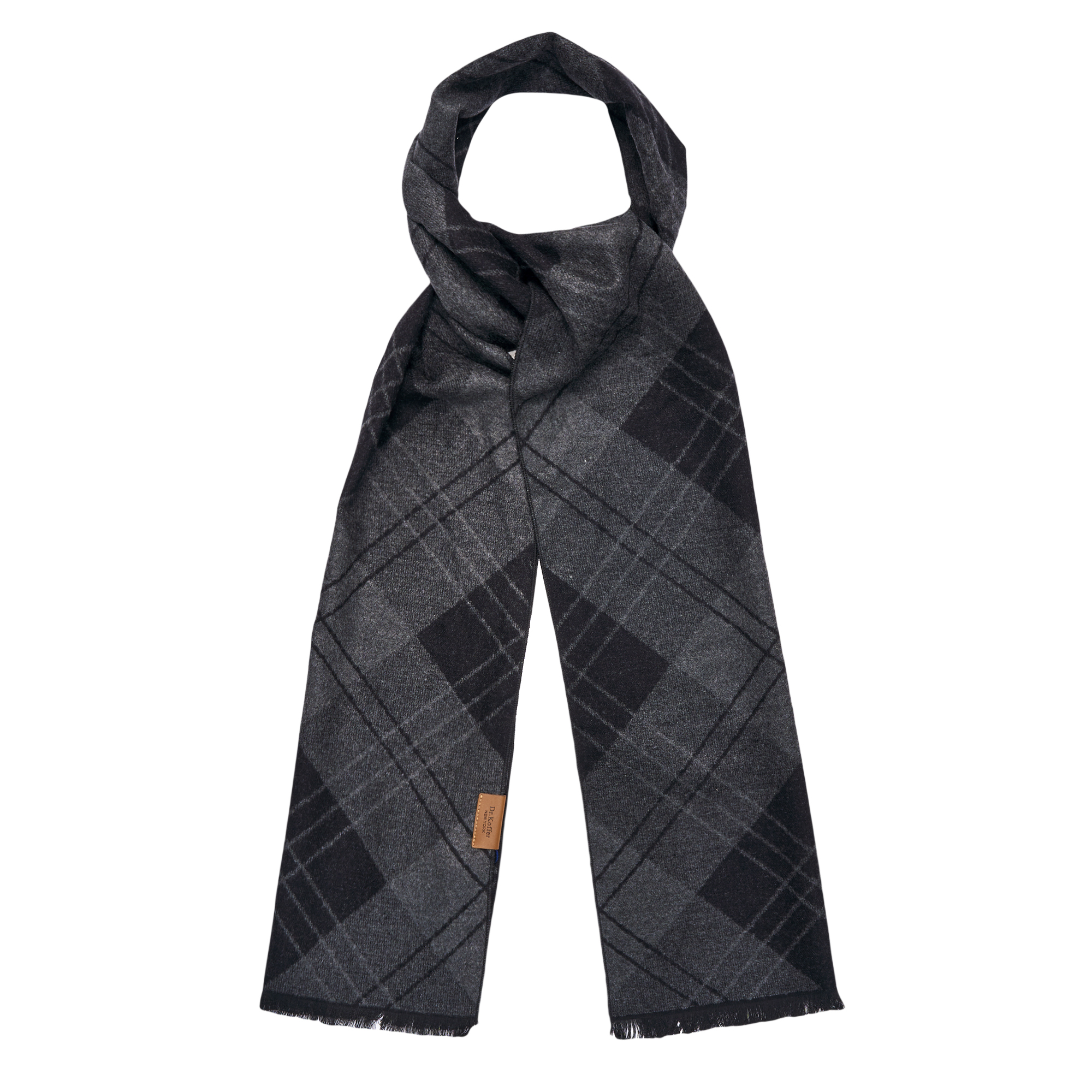 

Шарф мужской Dr.Koffer S810741-157-04 черный, 65х180х1.5 см, S810741-157-04