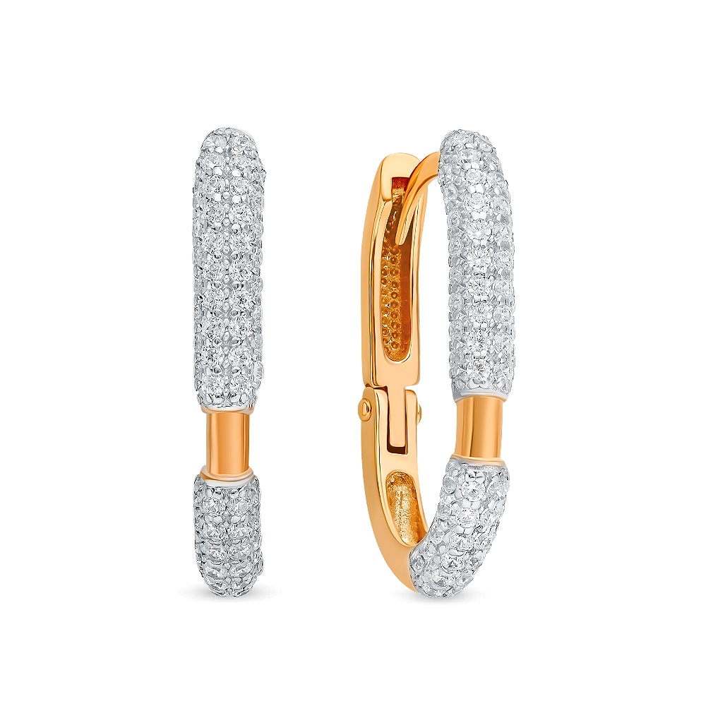 

Серьги из серебра 585Gold 702011071, фианит, 702011071