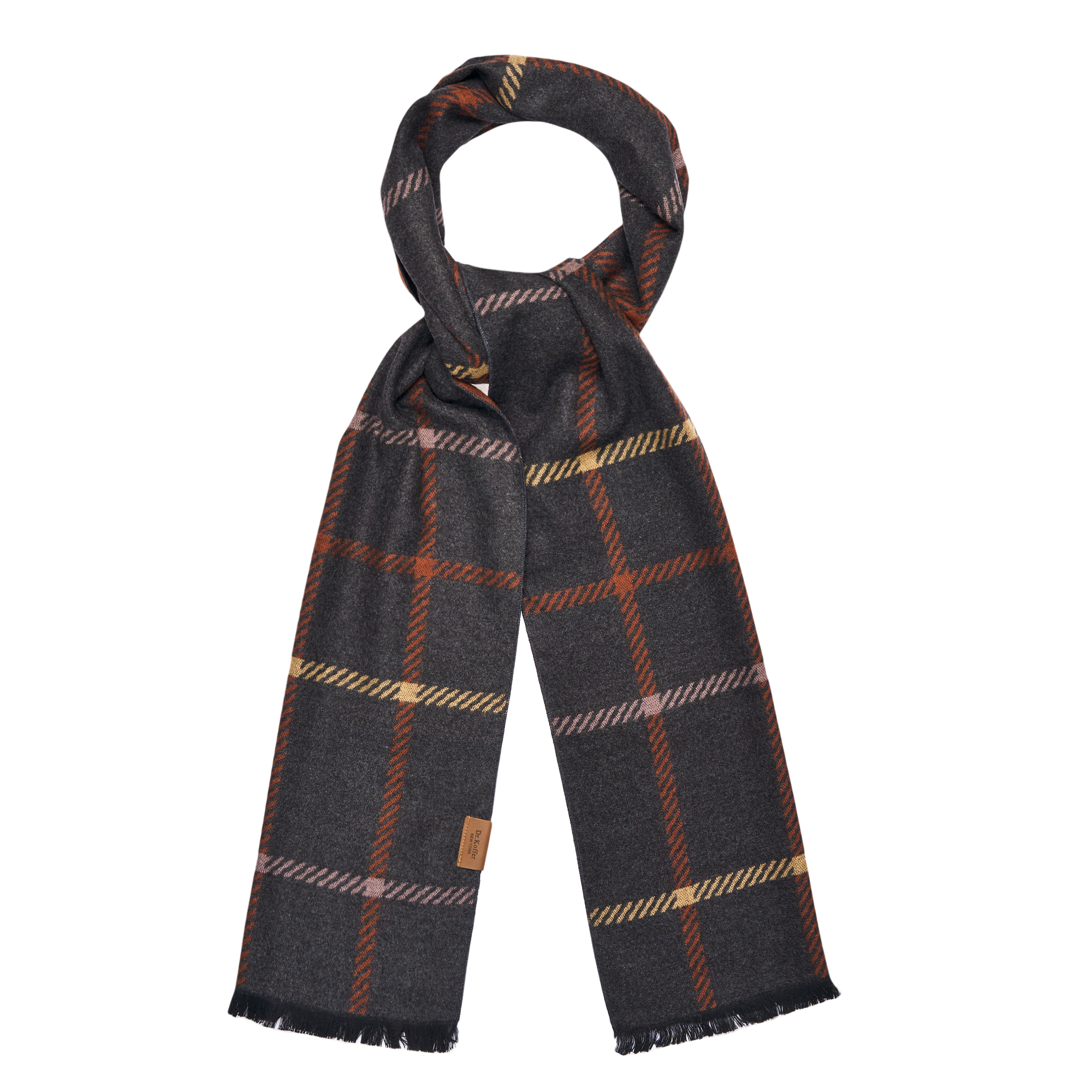 

Шарф мужской Dr.Koffer S810736-157-09 коричневый, 65х180х1.5 см, Серый, S810736-157-09