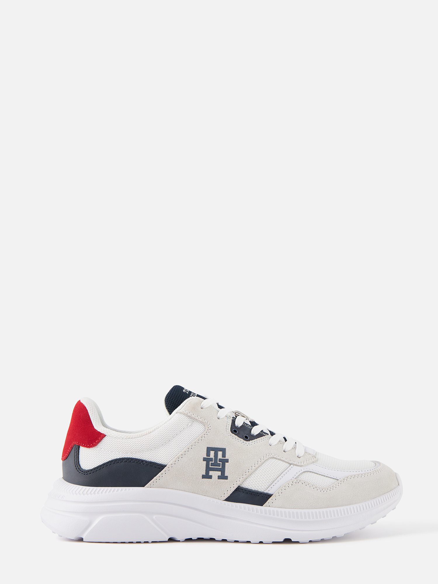 

Кроссовки мужские Tommy Hilfiger FM0FM04878 белые 43 EU, Белый, FM0FM04878