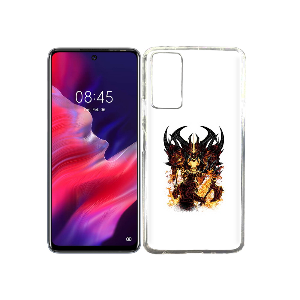 

Чехол MyPads Tocco для Tecno Pova 2 демон shadow fiend, Прозрачный, Tocco