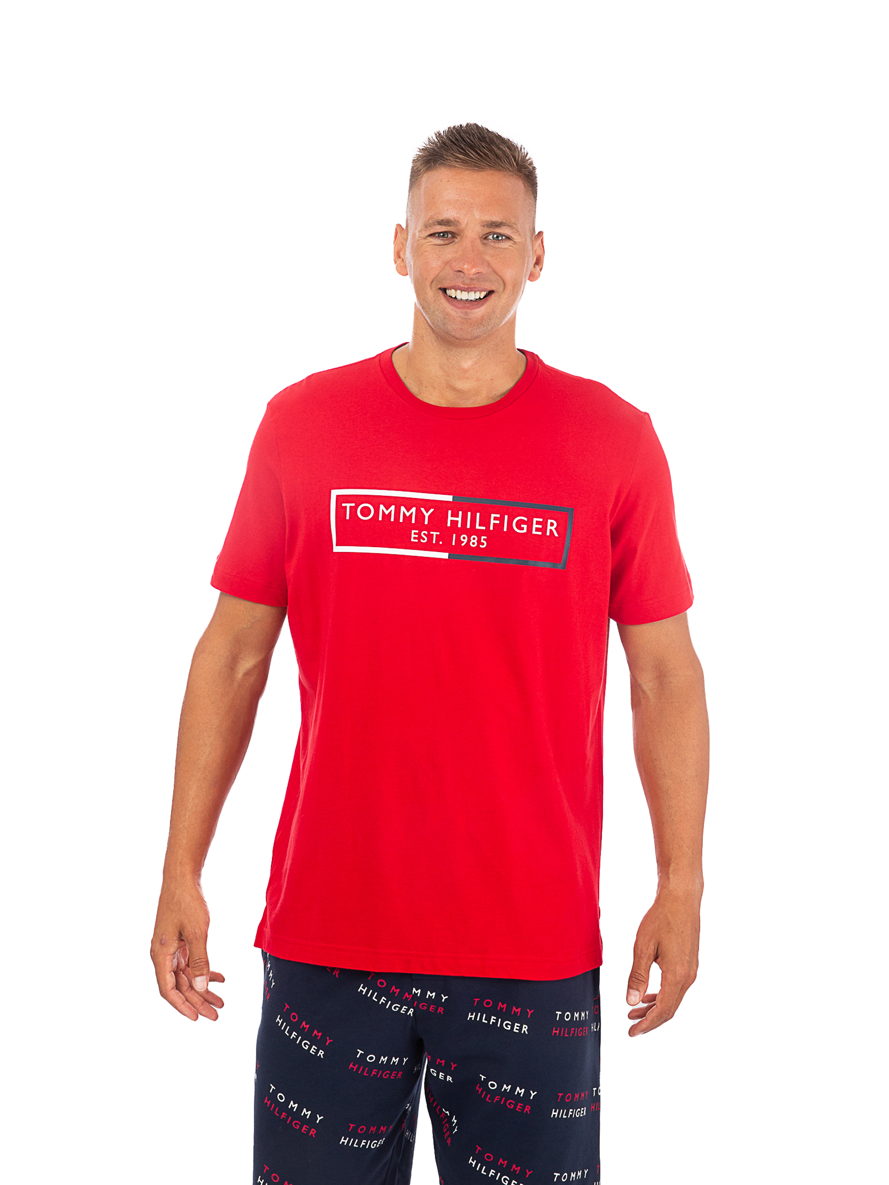 

Футболка мужская Tommy Hilfiger 09T4170 красная M, Красный, 09T4170