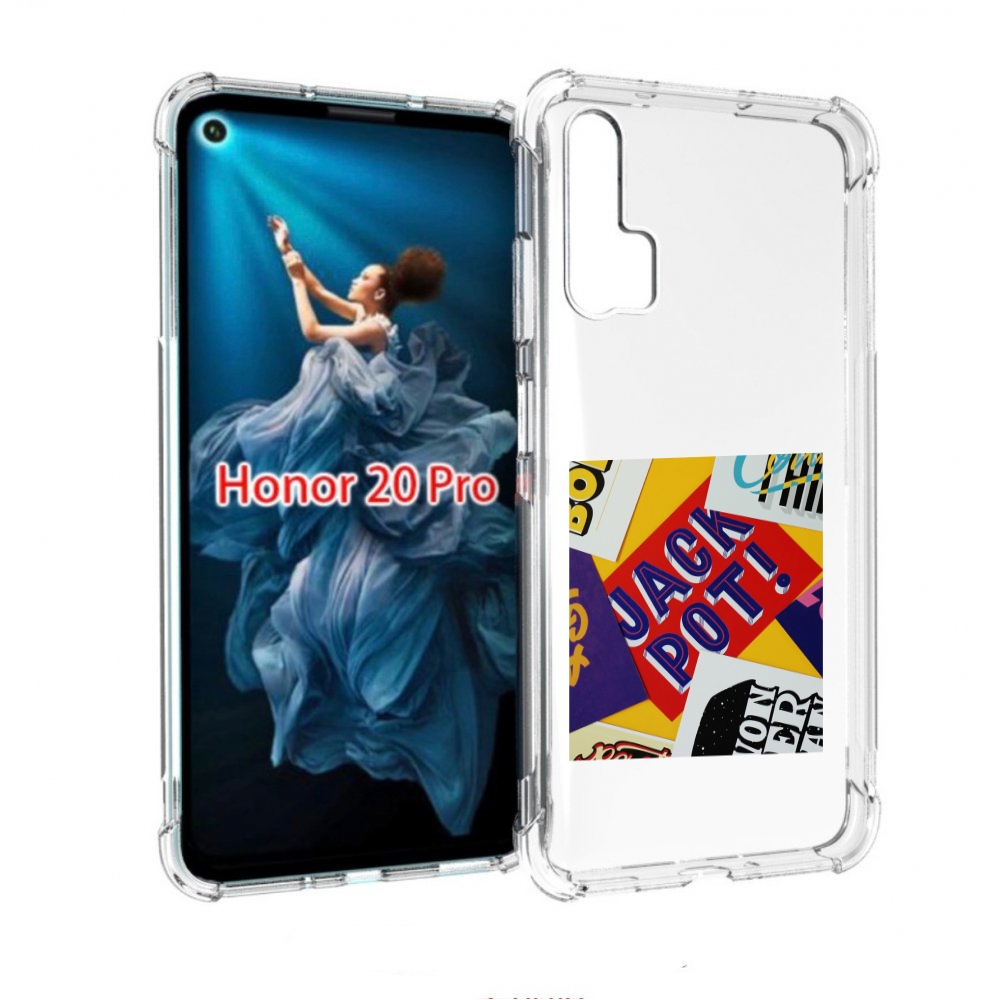 

Чехол бампер MyPads джекпот для Honor 20 Pro противоударный, Прозрачный, Tocco