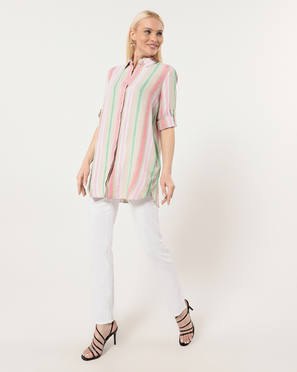 

Блуза женская Gerry Weber 460341-66784-9129 бежевая 38, 460341-66784-9129