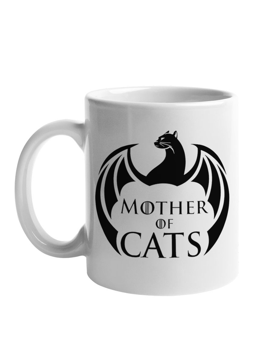 фото Кружка сувенирshop "mother of cats кошка игра престолов" 330 мл