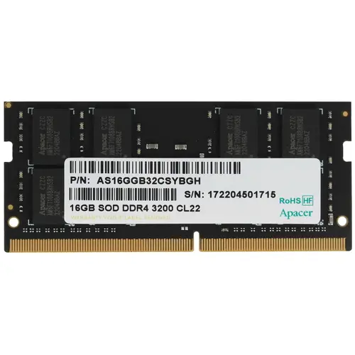 

Оперативная память Apacer DDR4 16GB, AS16GGB32CSYBGH