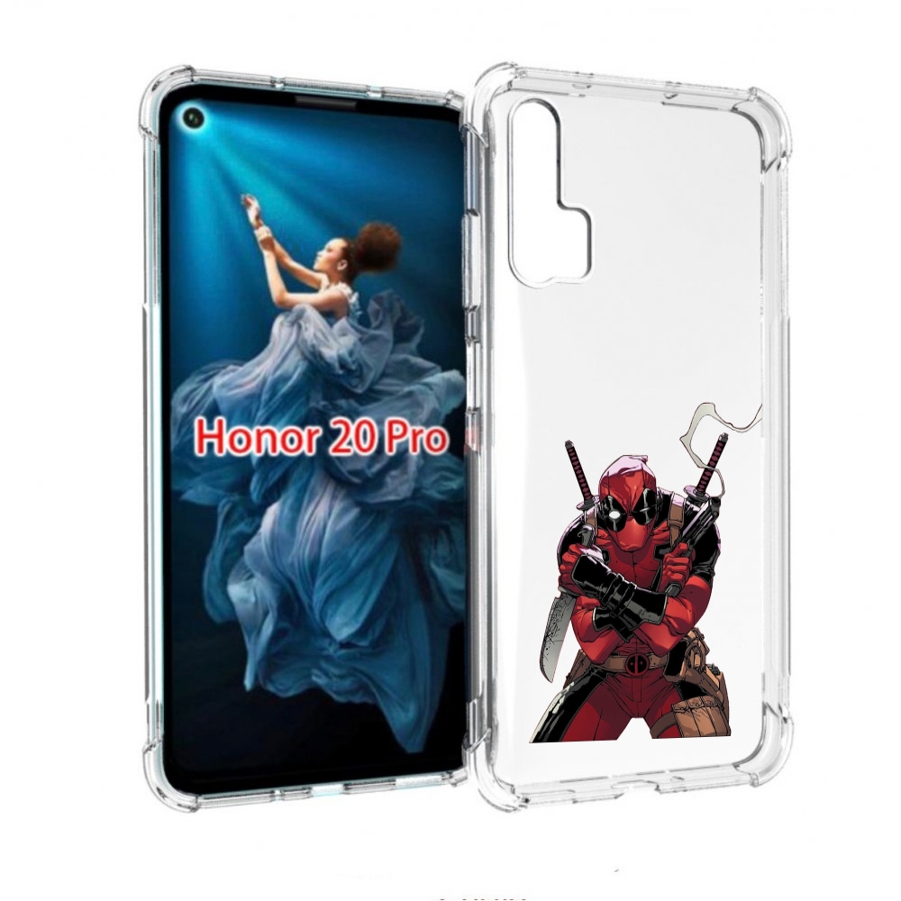 

Чехол бампер MyPads дедпул-подмигивает для Honor 20 Pro противоу, Прозрачный, Tocco