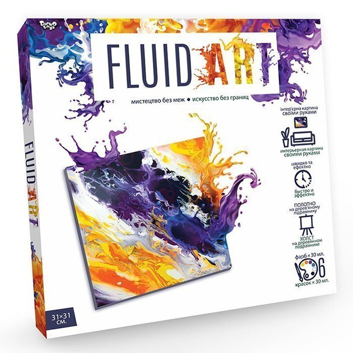 

Набор для творчества Danko Toys Искусство без границ серии Fluid Art