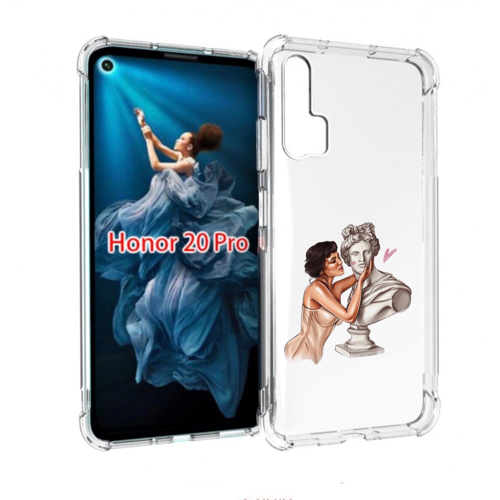 

Чехол бампер MyPads девушка-со-статуей женский для Honor 20 Pro, Прозрачный, Tocco
