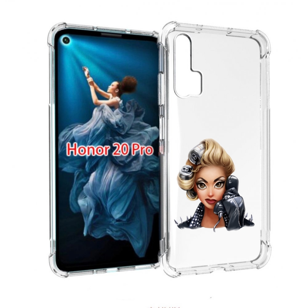 

Чехол бампер MyPads девушка-смайлик-с-телефоном женский для Hono, Прозрачный, Tocco