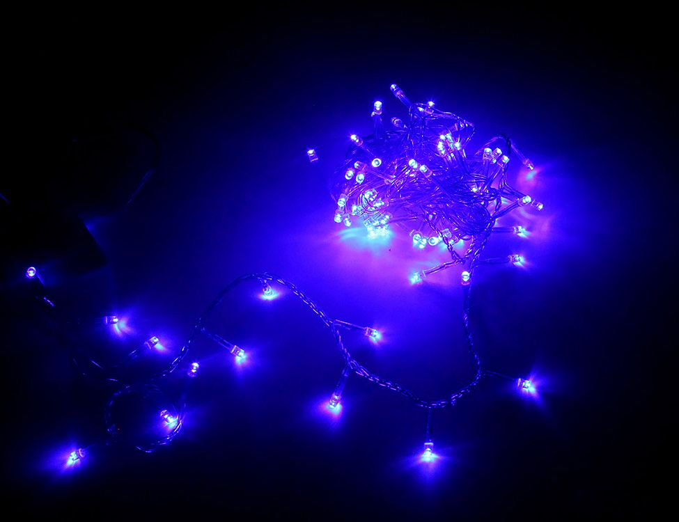 фото Новогодняя электрическая гирлянда snowhouse нить зимний свет ild100c-bb 5 м синий