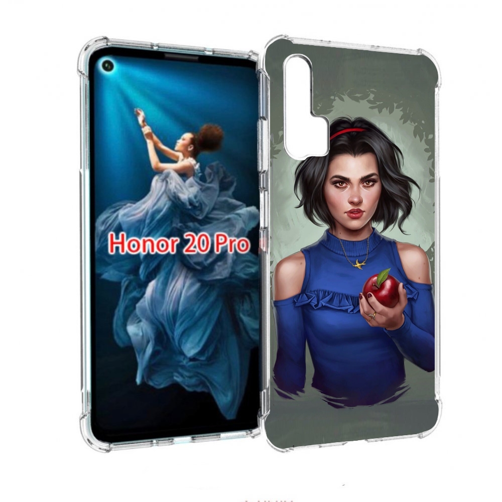 

Чехол бампер MyPads девушка-с-яблоком женский для Honor 20 Pro п, Прозрачный, Tocco