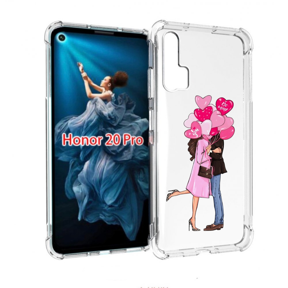 

Чехол бампер MyPads девушка-с-парнем-сердечки женский для Honor, Прозрачный, Tocco