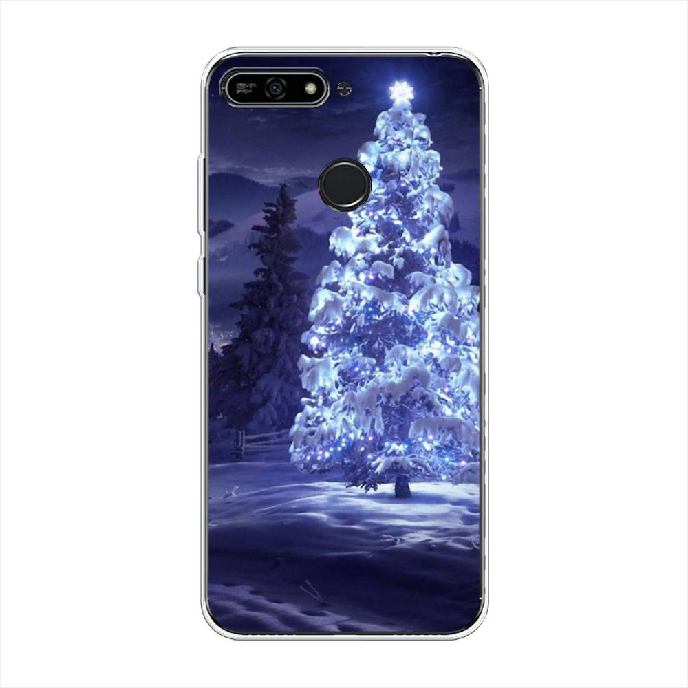 

Чехол на Honor 7A Pro "Зима 4", Синий;черный;белый, 65450-2