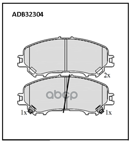 

Тормозные колодки ALLIED NIPPON дисковые ADB32304