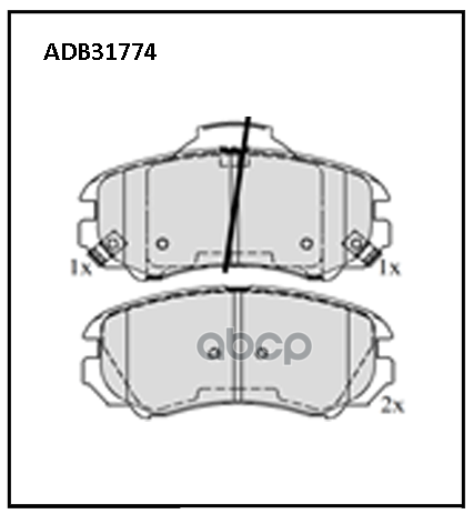 

Тормозные колодки ALLIED NIPPON дисковые ADB31774