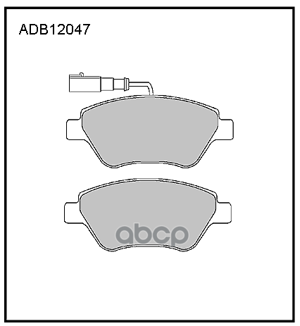 

Тормозные колодки ALLIED NIPPON дисковые ADB12047