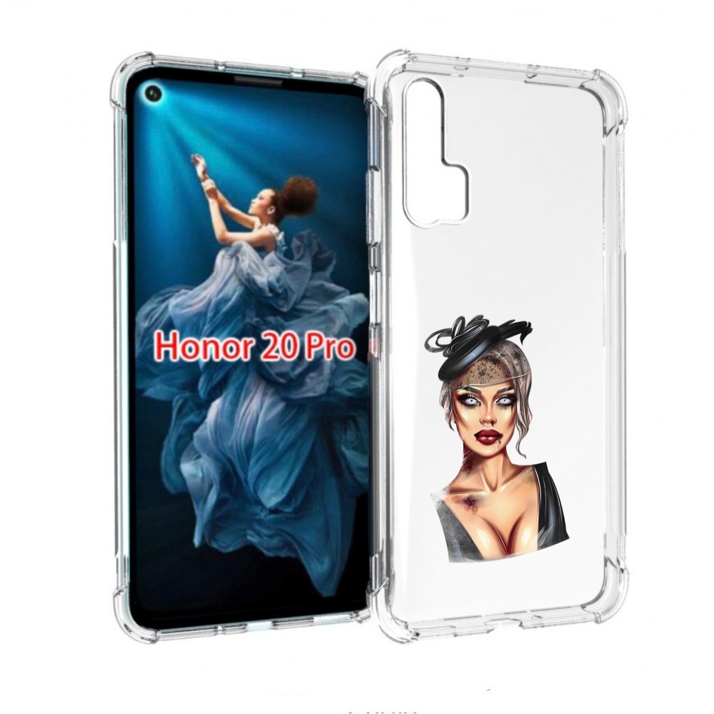 

Чехол бампер MyPads девушка-с-линзами для Honor 20 Pro противоуд, Прозрачный, Tocco