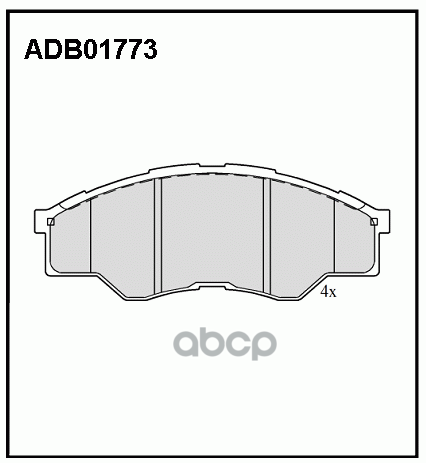 

Тормозные колодки ALLIED NIPPON дисковые ADB01773