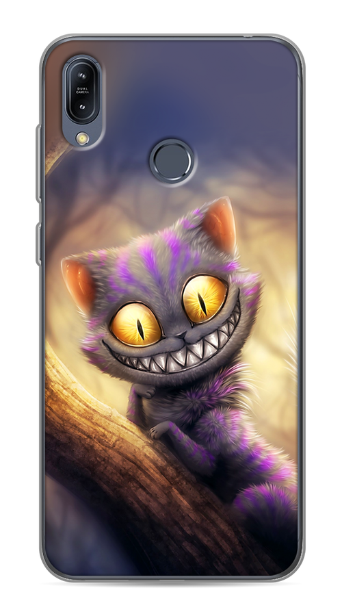 

Чехол Awog на Asus Zenfone Max M2 ZB633KL "Cheshire Cat", Фиолетовый;желтый, 43750-1