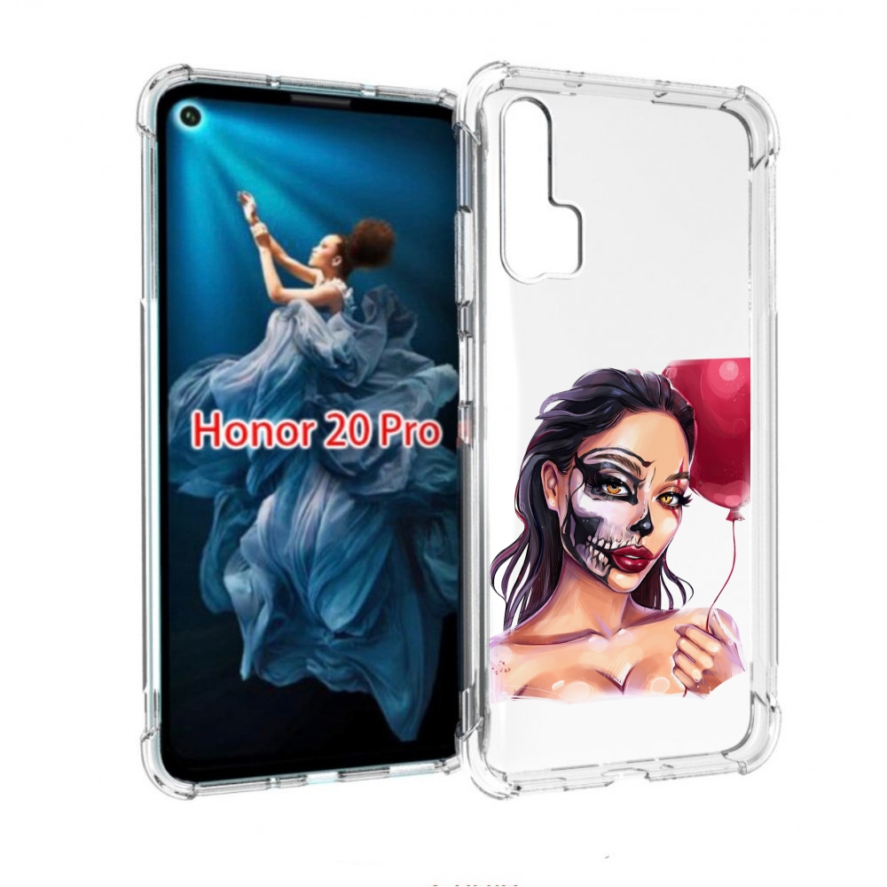 

Чехол бампер MyPads девушка-с-гримом женский для Honor 20 Pro пр, Прозрачный, Tocco