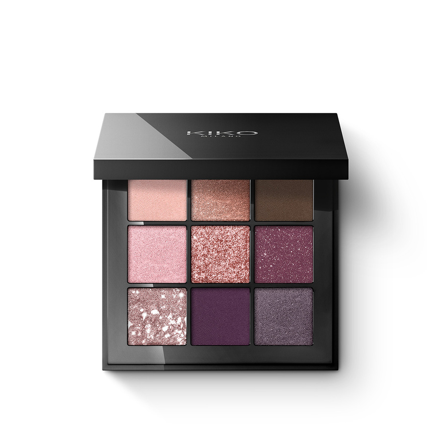 

Тени Kiko Milano Glamour multi finish eyeshadow palette 04 Mauve Selection, GLAMOUR MULTI FINISH EYESHADOW PALETTE