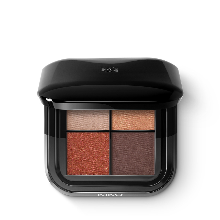 

Тени Kiko Milano Bright quartet eyeshadow palette 03 Burgundy Variations, BRIGHT QUARTET EYESHADOW PALETTE