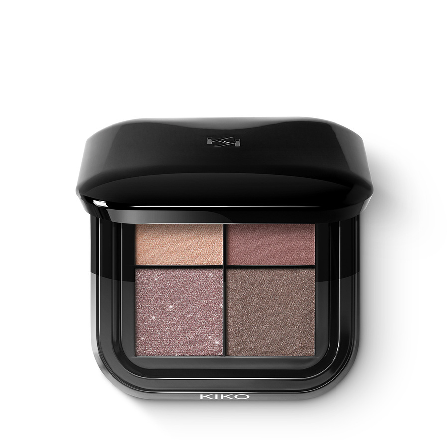 

Тени Kiko Milano Bright quartet eyeshadow palette 02 Rosy Mauve Variations, BRIGHT QUARTET EYESHADOW PALETTE