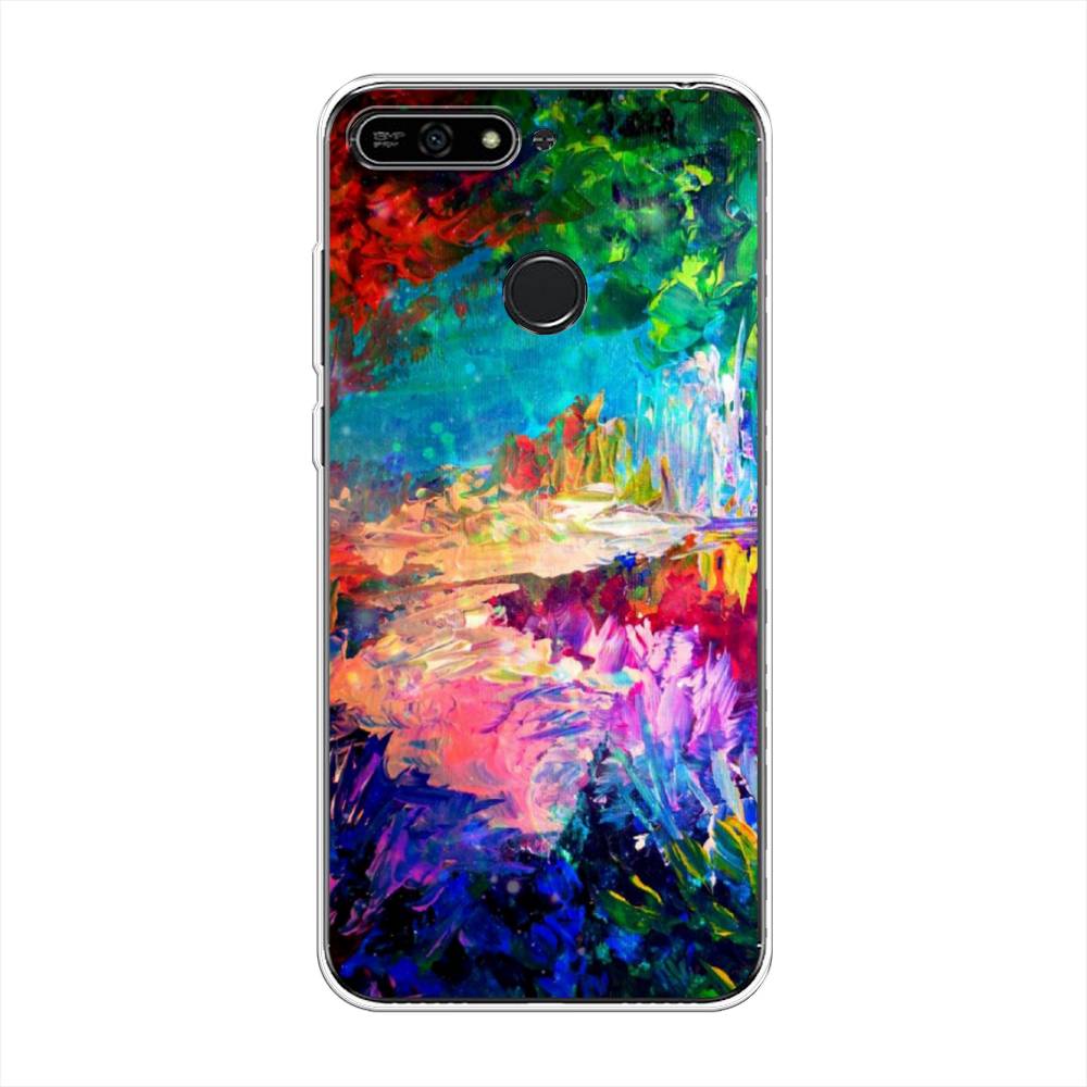 

Чехол на Honor 7A Pro "Лес-гуашь", Синий;розовый;зеленый, 65450-4