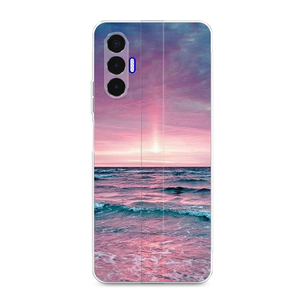 

Чехол для Tecno Pova 3 "Восход 3", Розовый;голубой, 301550-2