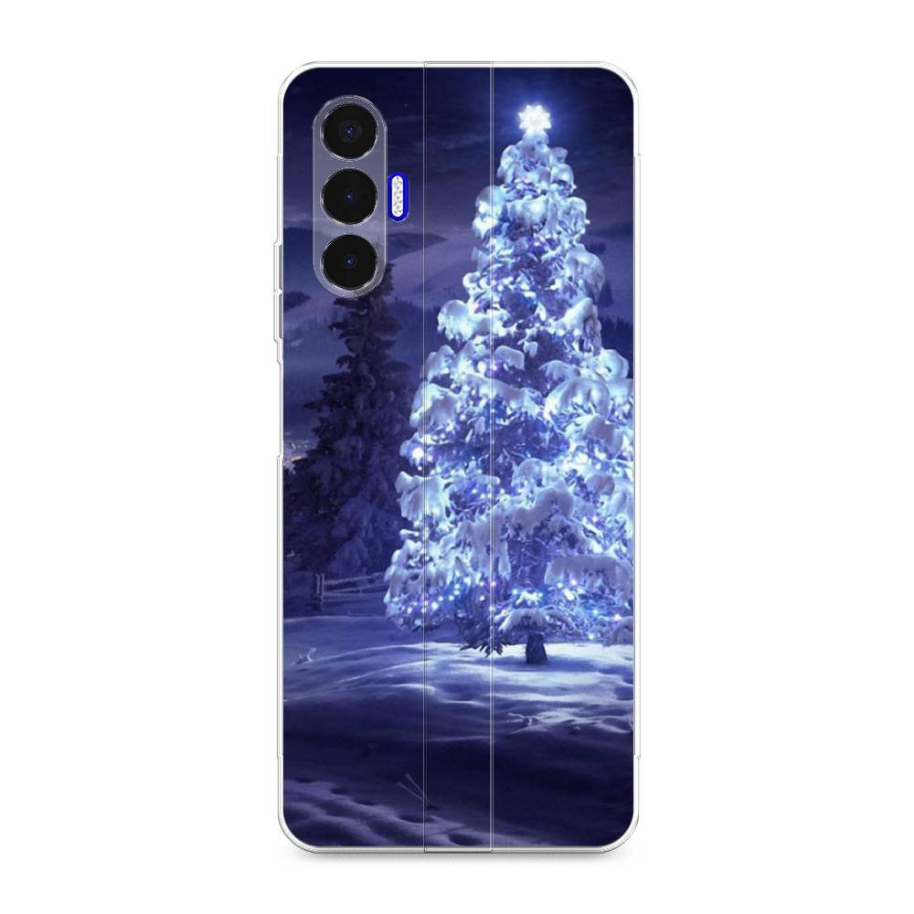 

Чехол для Tecno Pova 3 "Зима 4", Синий;черный;белый, 301550-2