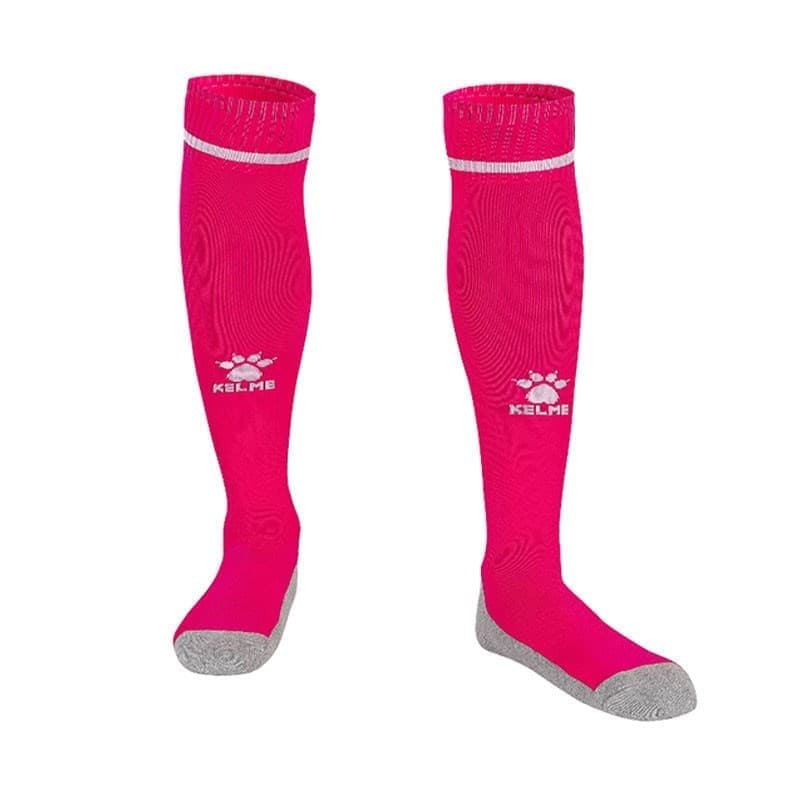 Kelme ADULT LONG FOOTBALL SOCKS Гетры футбольные Розовый/Серый 39-44