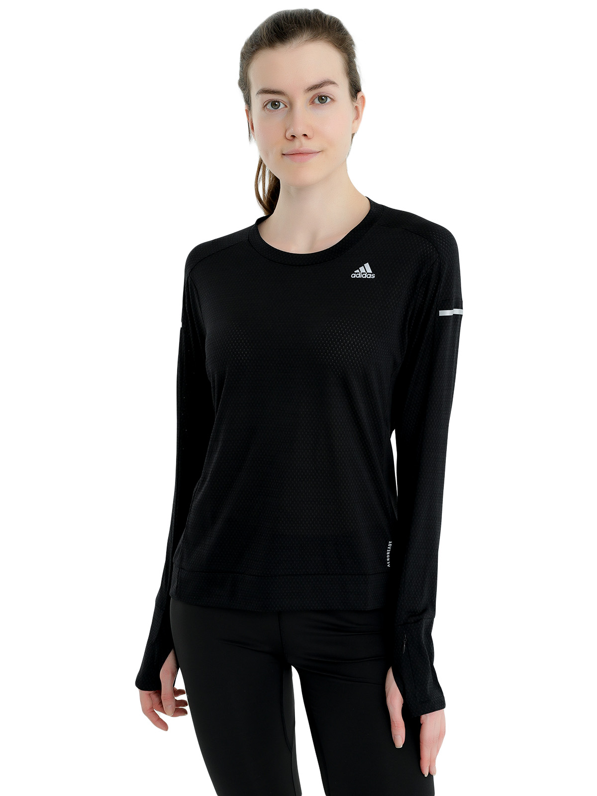 

Лонгслив женский Adidas Gk3764 черный 48, Gk3764
