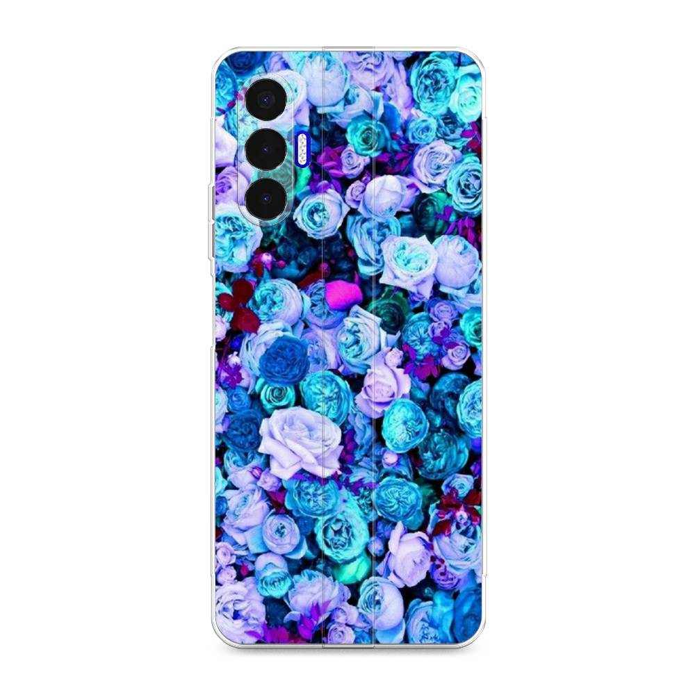 

Чехол для Tecno Pova 3 "Цветочный ковер", Фиолетовый, 301550-2